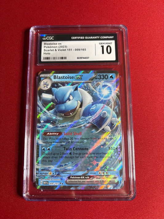 Pokemon Blastoise ex 009/165 CGC 10