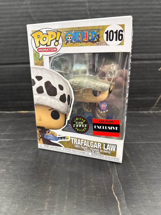 Funko POP! One Piece Trafalgar Law 1016 AAA Anime Exclusive Glow Chase (Grade A)