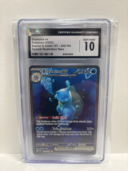 Pokemon Blastoise ex 200/165 CGC 10
