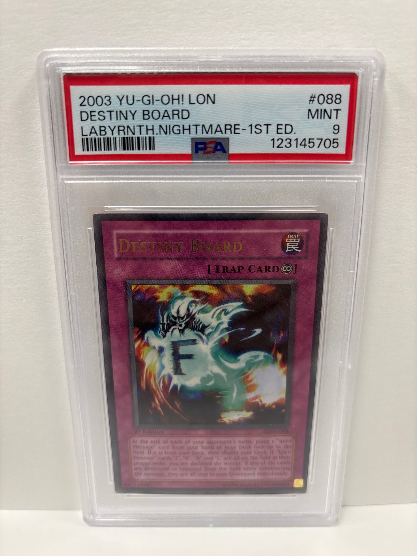 Yu-Gi-Oh! Destiny Board LON-088 1st Edition PSA 9