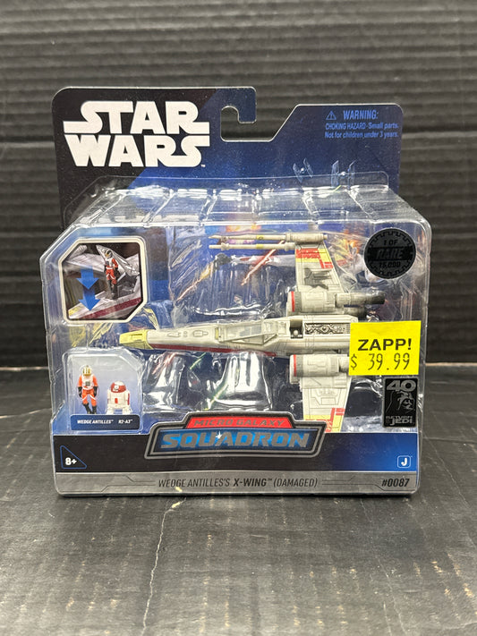 Star Wars: Micro Galaxy Wedge Antille’s X-Wing (Damaged) 1 of 15,000 Rare