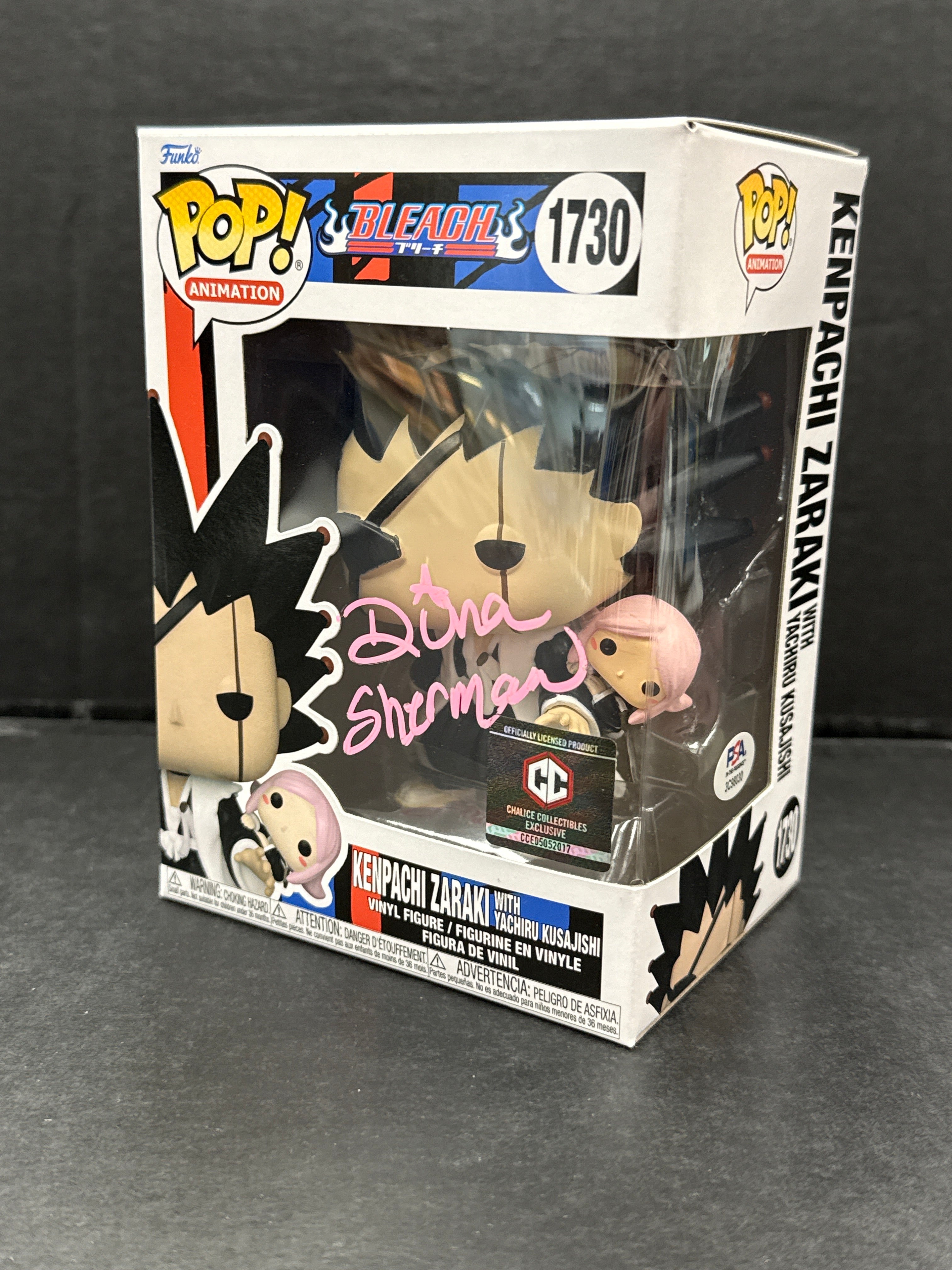 Funko Pop! Kenpachi Zaraki with Yachiru Kusajishi 1730 Signed by