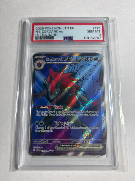 Pokemon N’s Zoroark ex 175/159 PSA 10