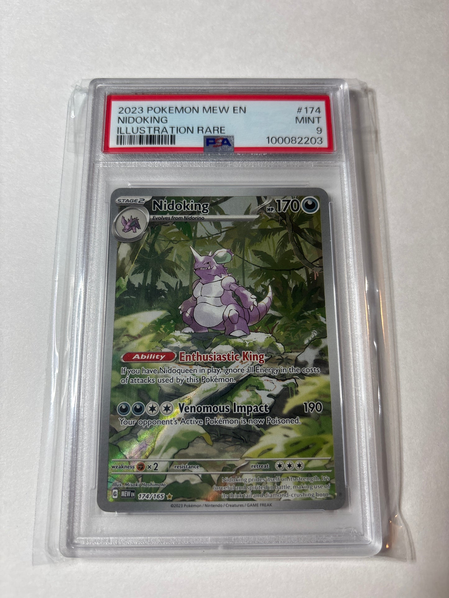 Pokemon Nidoking 174/165 PSA 9