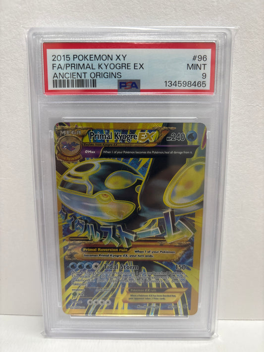 Pokemon Primal Kyogre EX 96/98 PSA 9
