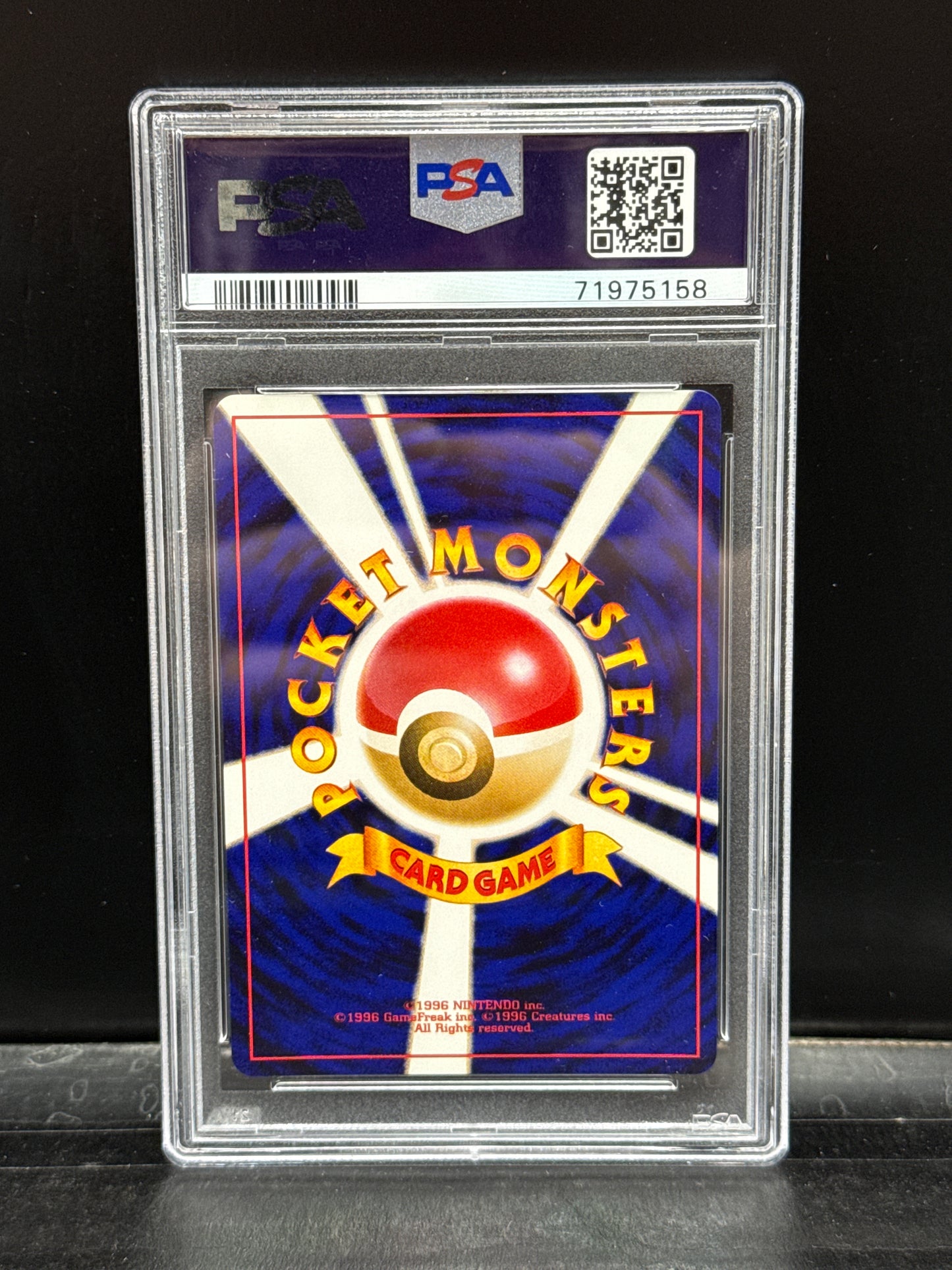 Pokemon 2001 P.M. Japanese Neo 4 Dark Gengar-Holo PSA Gem MT 10