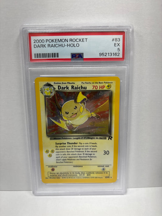 Pokemon Dark Raichu 83/82 (2000) PSA 5