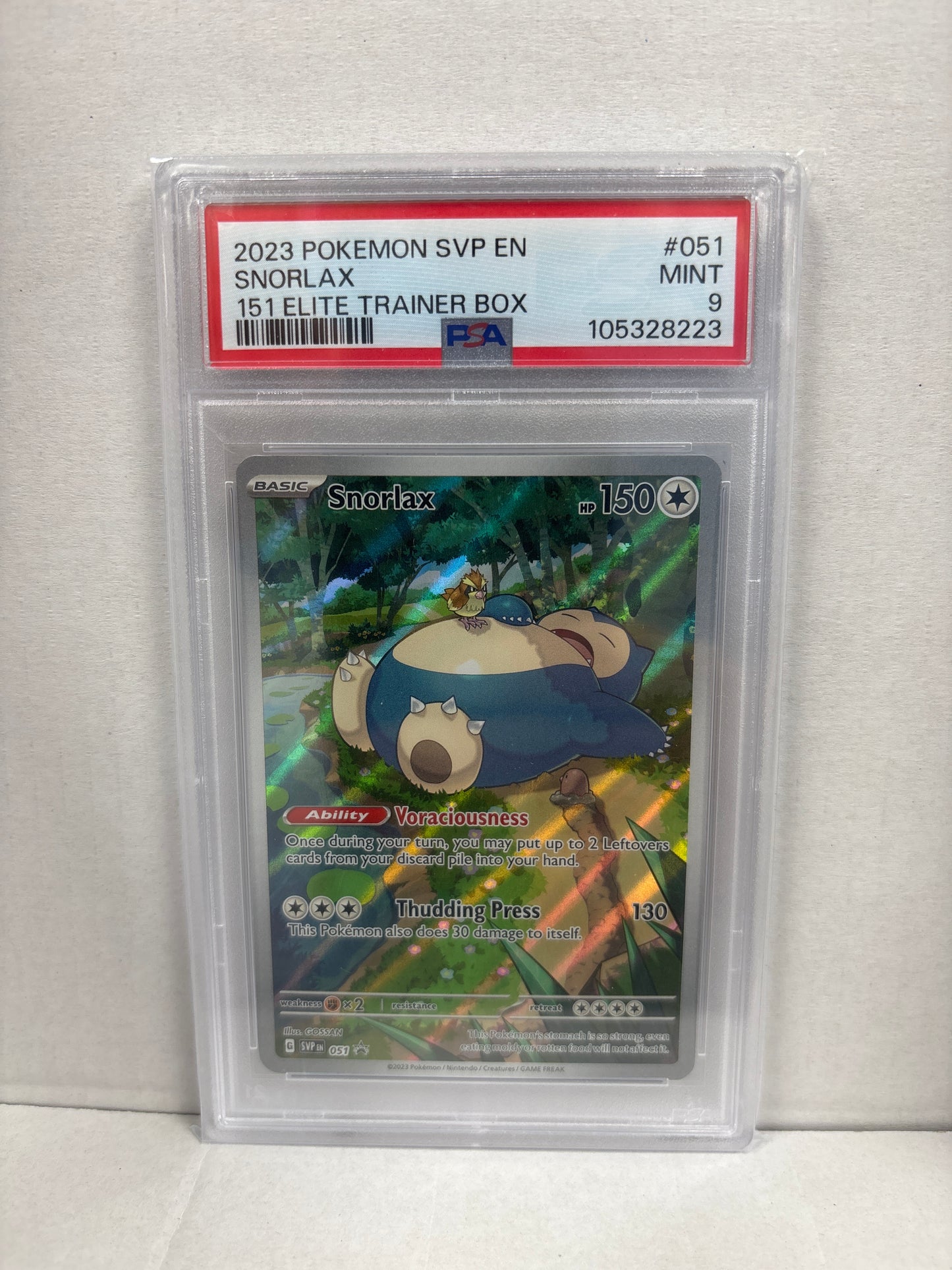Pokemon Snorlax 051 PSA 9