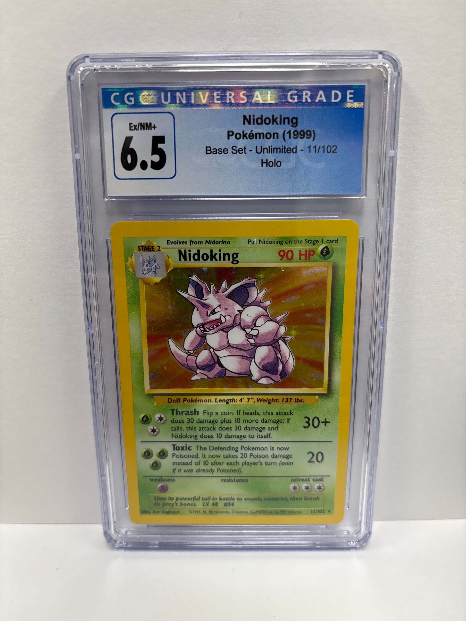 Pokemon Nidoking 11/102 (1999) CGC 6.5 – Zapp! Comics
