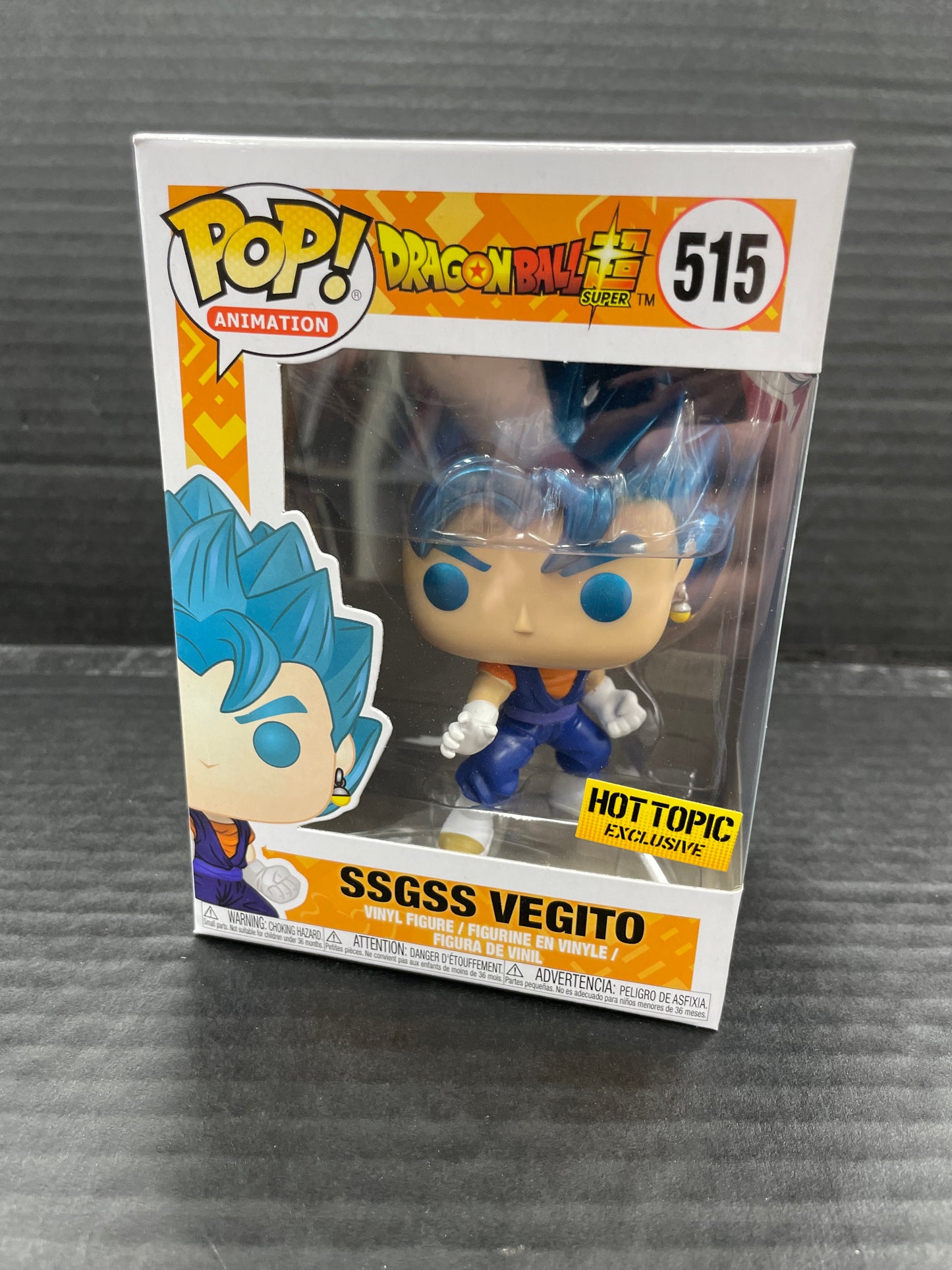 Funko Pop! Dragon Ball Super SSGSS Vegito 515 Hot Topic (Grade A-)