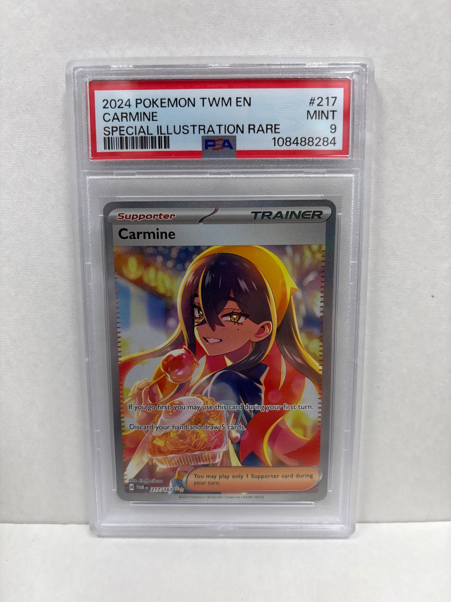 Pokemon Carmine 217/167 PSA 9