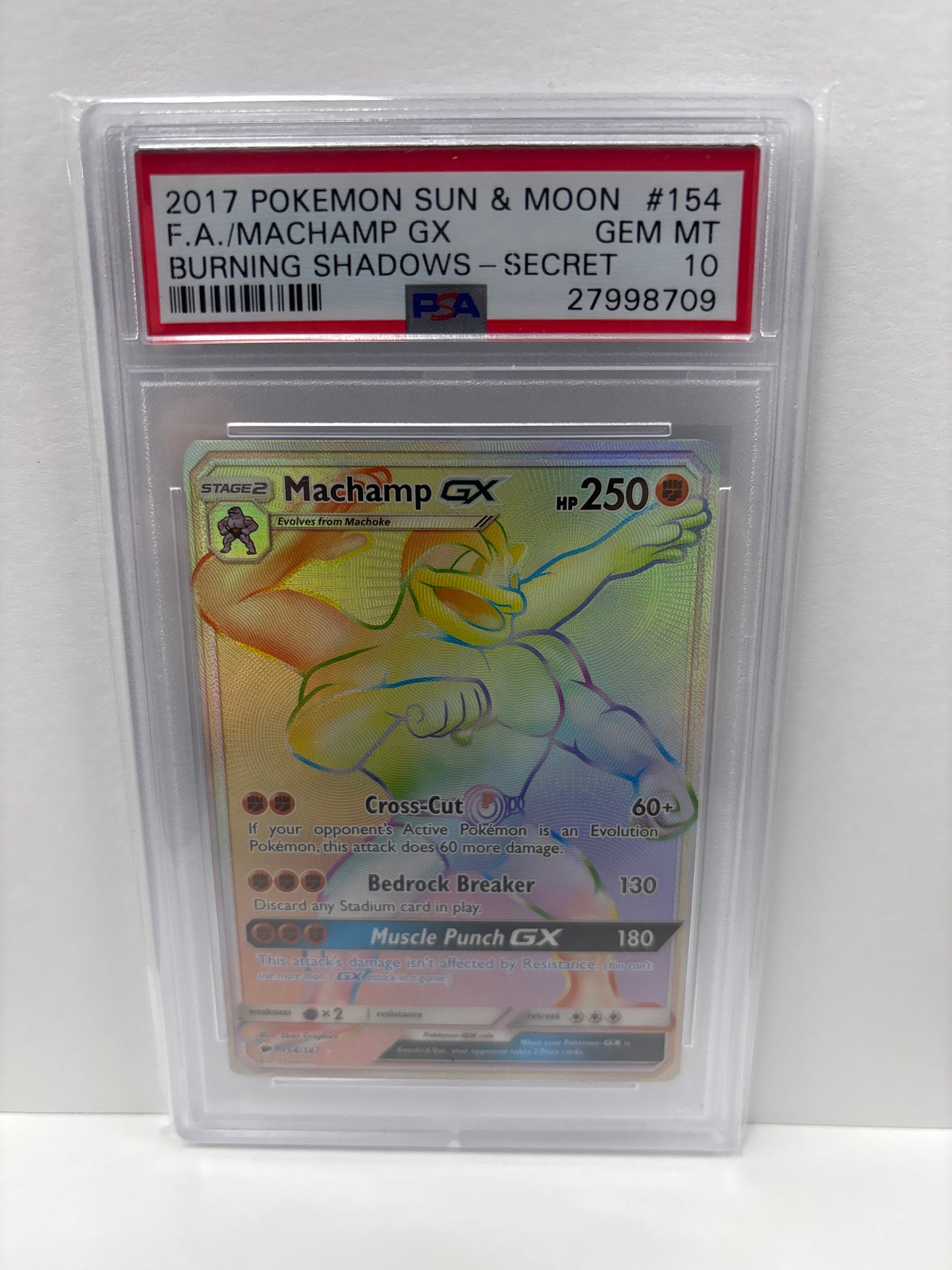 Pokemon Machamp GX 154/147 PSA 10