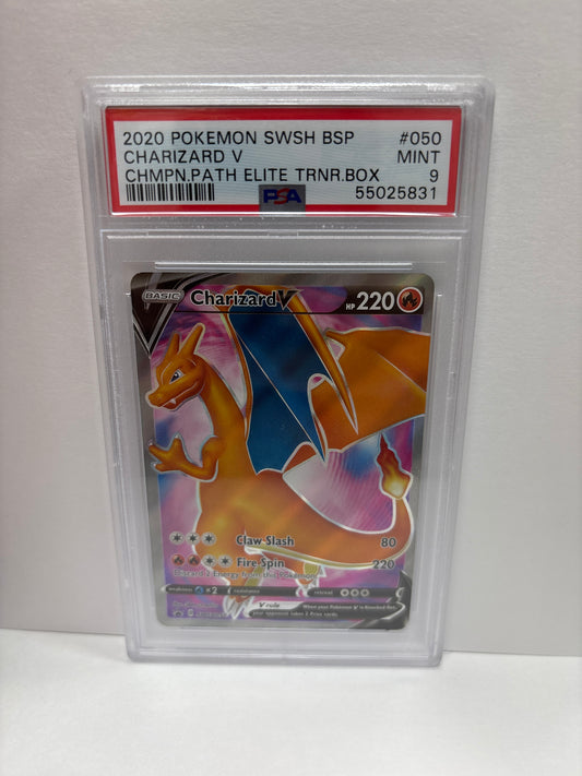 Pokemon Charizard V SWSH050 PSA 9