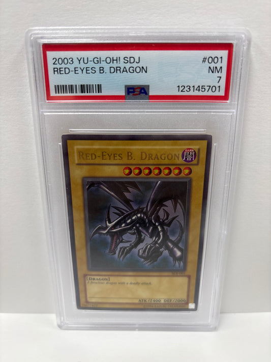 Yu-Gi-Oh! Red-Eyes B. Dragon SDJ-001 PSA 7