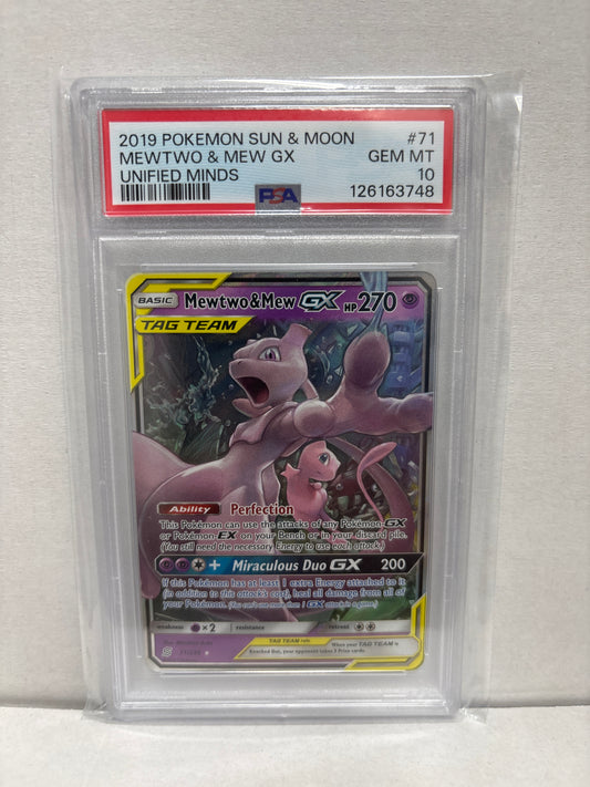 Pokemon Mewtwo & Mew GX 71/236 PSA 10