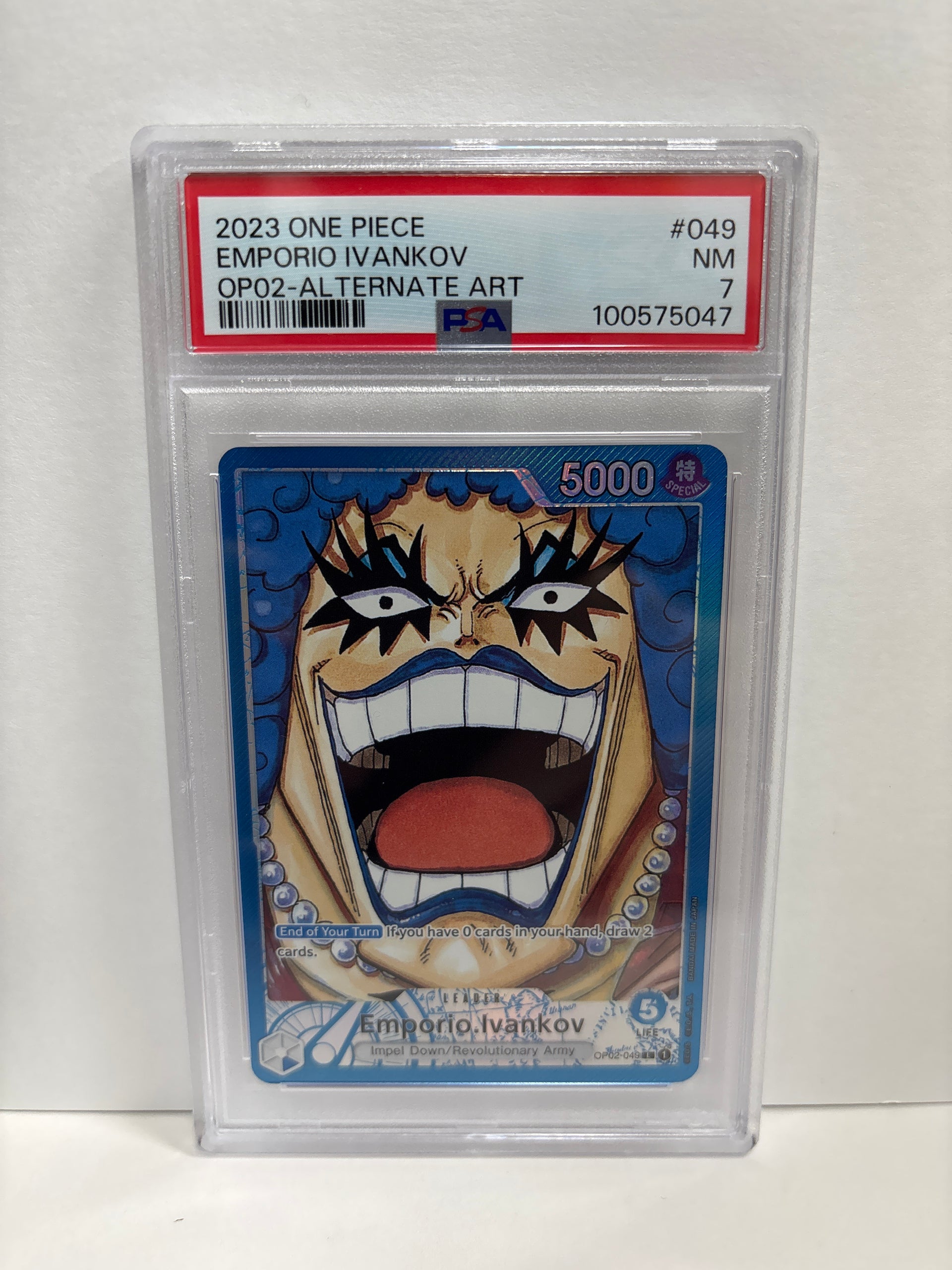 one piece tcg ivankov deck One Piece TCG Emporio.Ivankov OP02-049 PSA 7 – Zapp! Comics