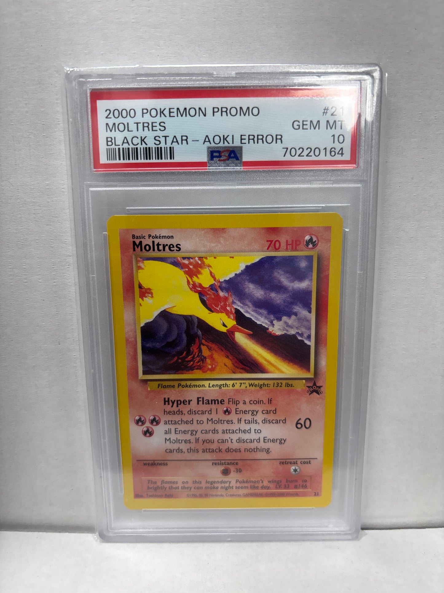 Pokemon Moltres 21 (2000) PSA 10