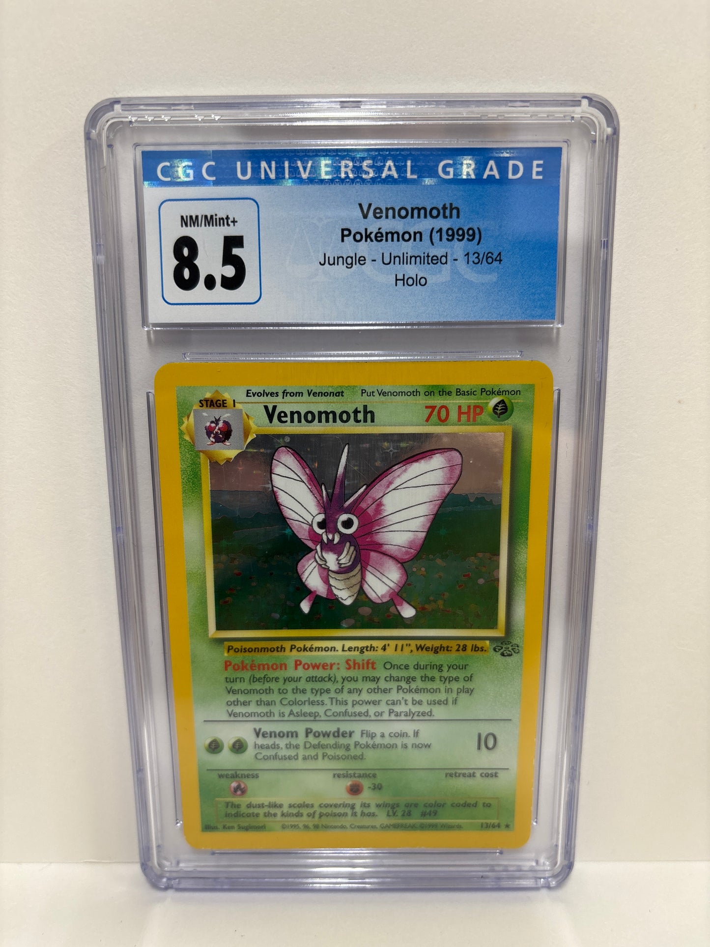 Pokemon Venomoth 13/64 (1999) CGC 8.5
