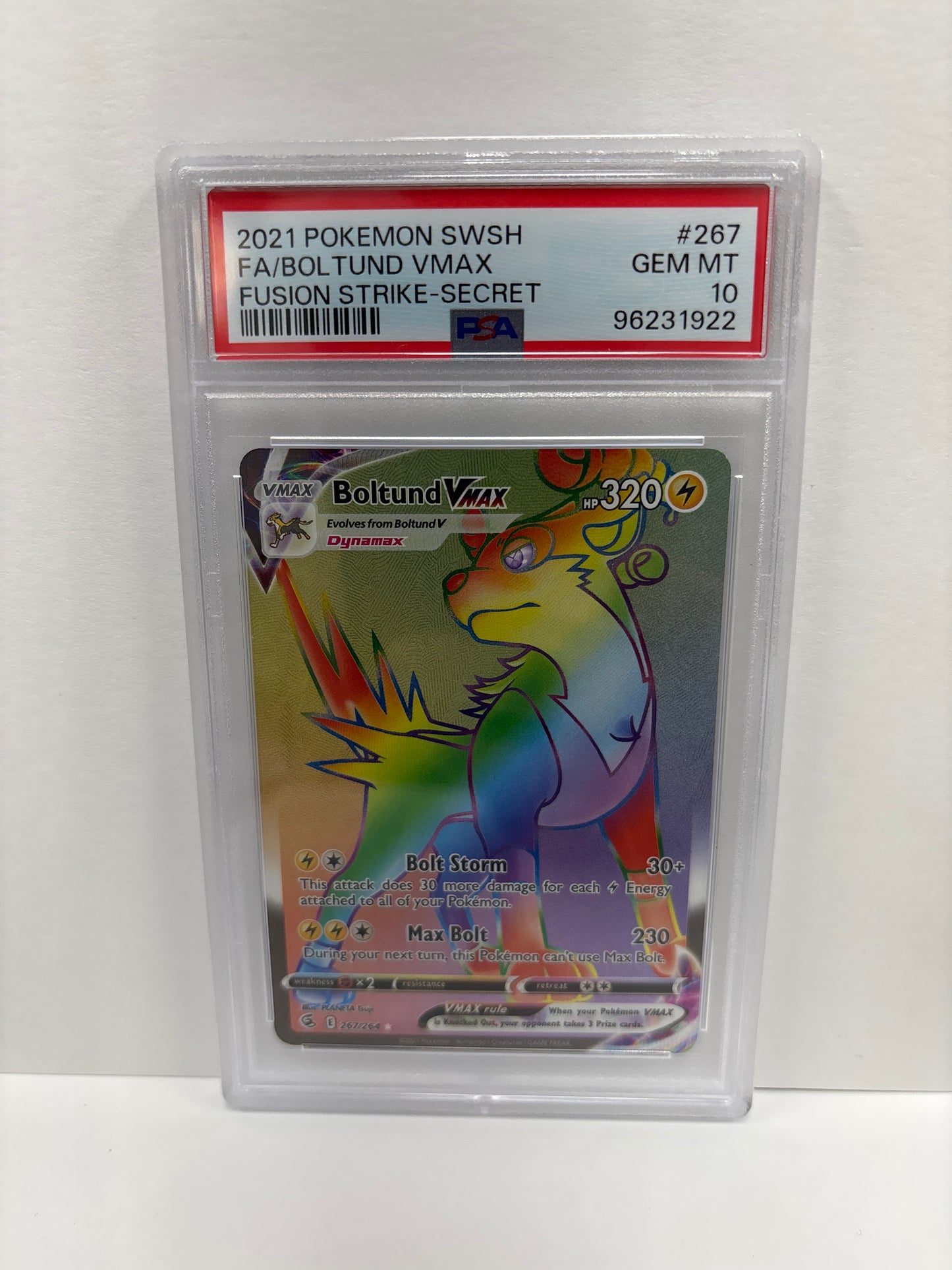 Pokemon Boltund VMAX 267/264 PSA 10