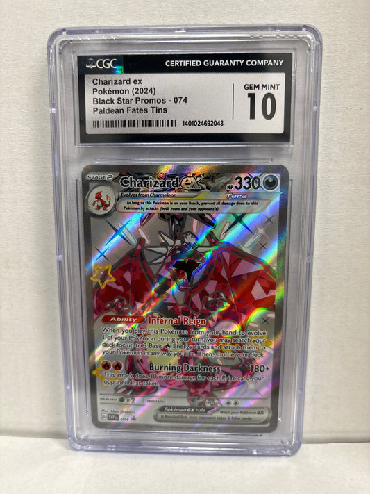 Pokemon Charizard ex 074 CGC 10