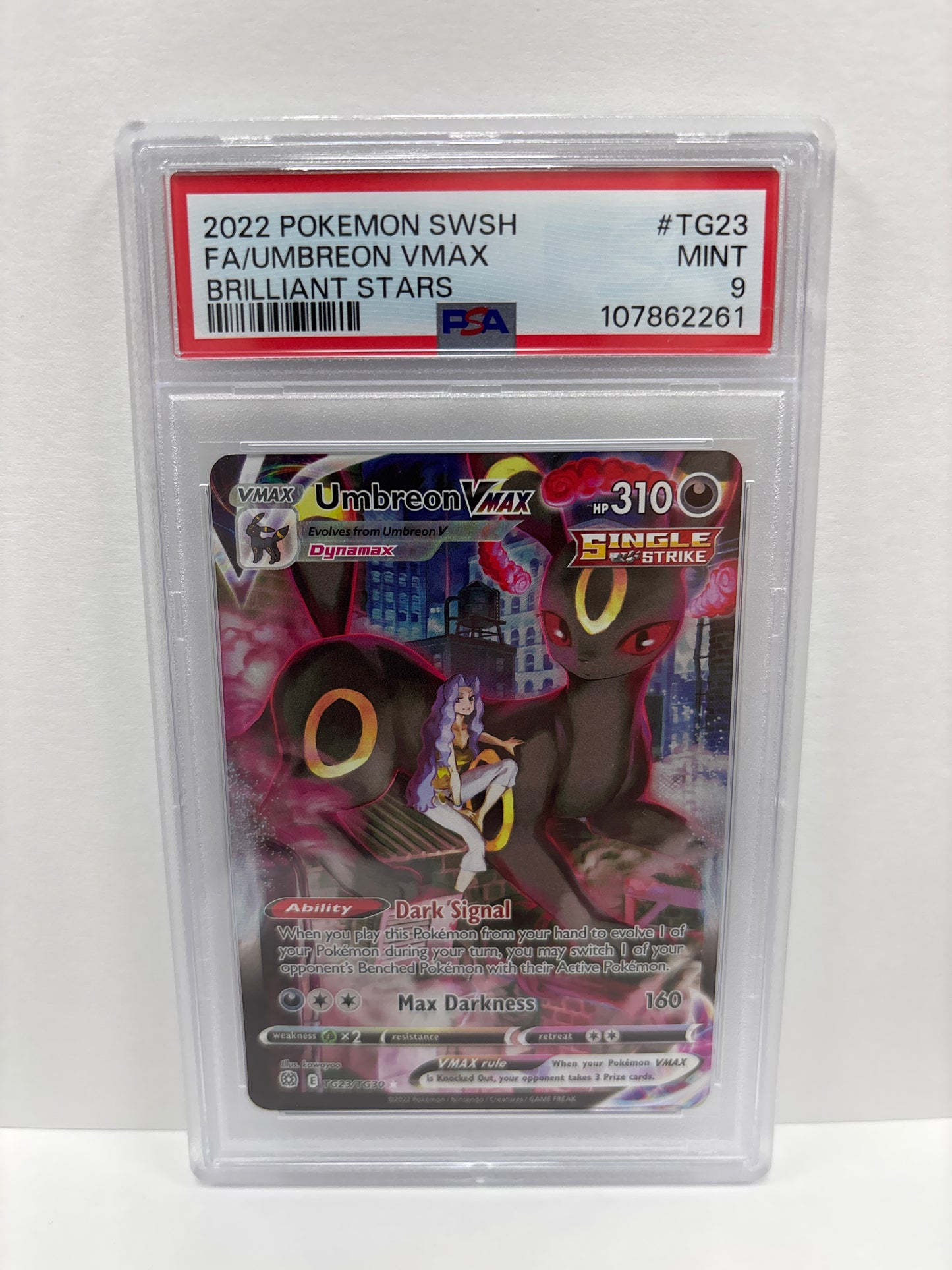 Pokemon Umbreon VMAX TG23/TG30 PSA 9