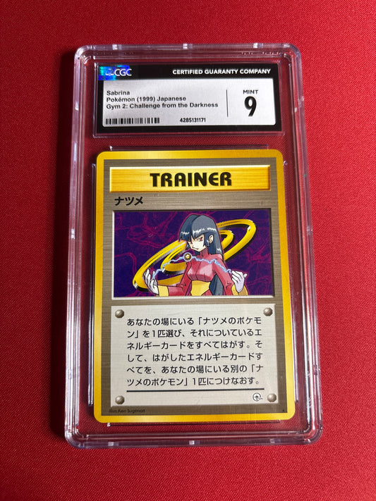 Pokemon Japanese Sabrina (1999) Non-HOLO CGC 9