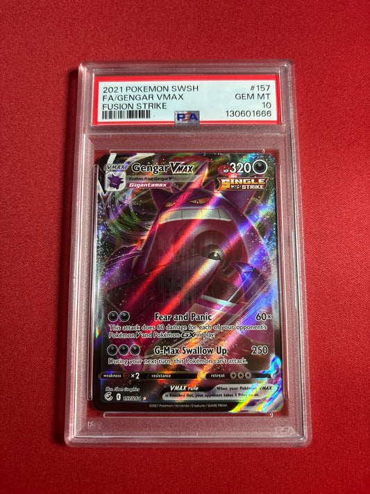 Pokemon Gengar VMAX 157/264 PSA 10