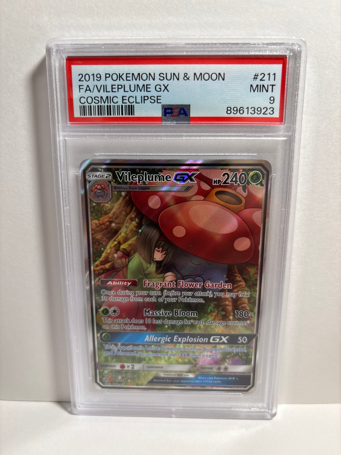 Pokemon Vileplume GX 211/236 PSA 9