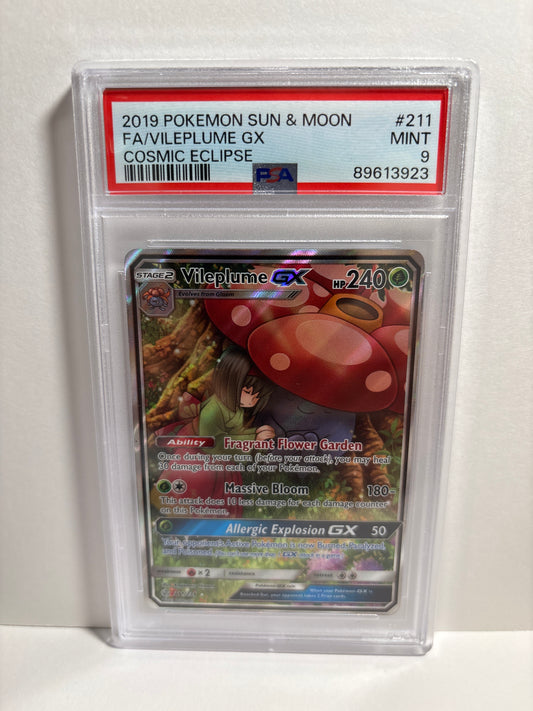 Pokemon Vileplume GX 211/236 PSA 9