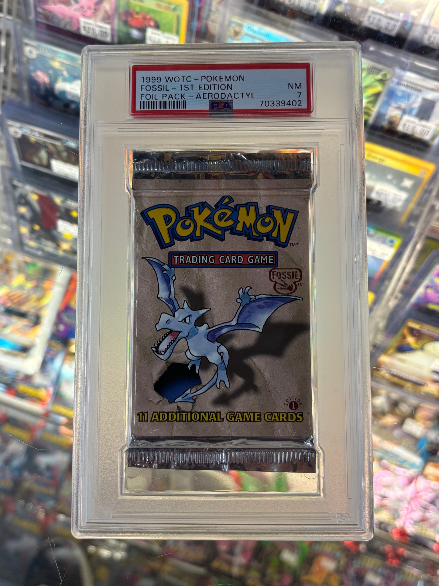 Pokemon Fossil Pack 1st Edition PSA 7