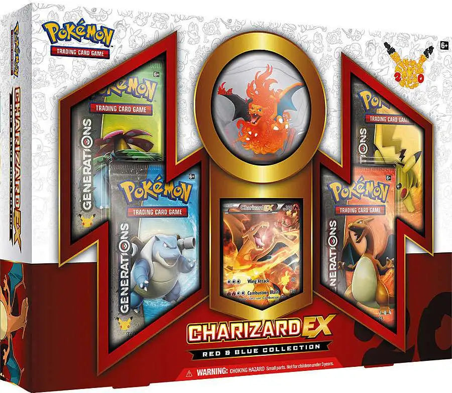 Pokemon Charizard EX Red & Blue Collection Box