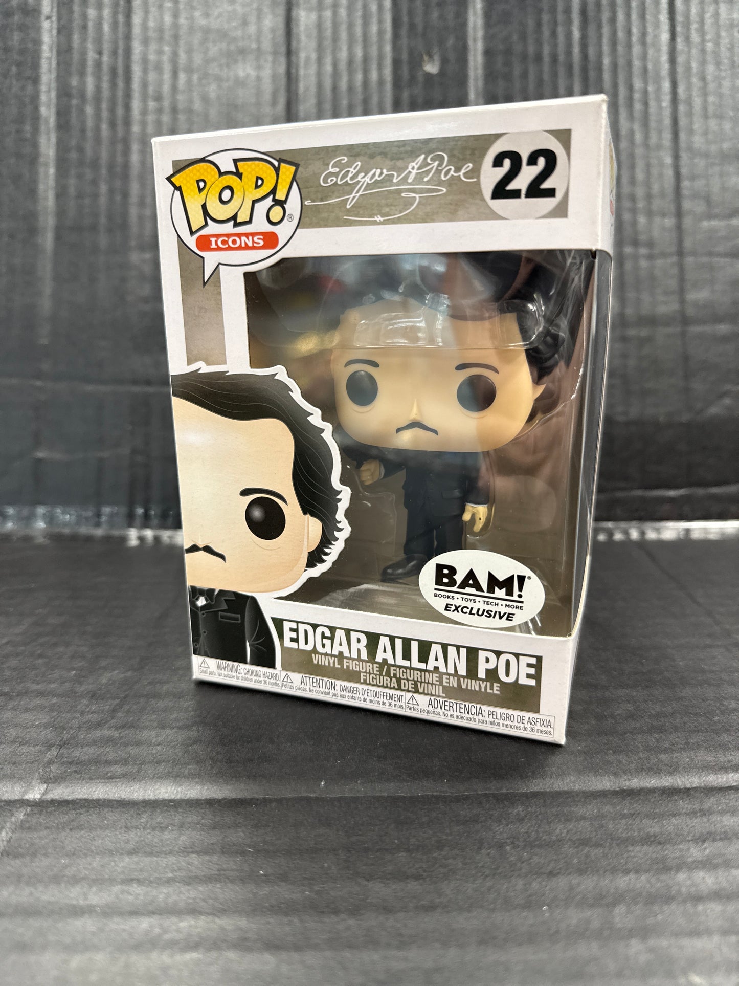 Funko Pop! Edgar Allen Poe BAM! Exclusive (Grade A-)