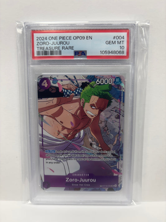 One Piece Card Game Zoro-Juurou ST18-004 PSA 10