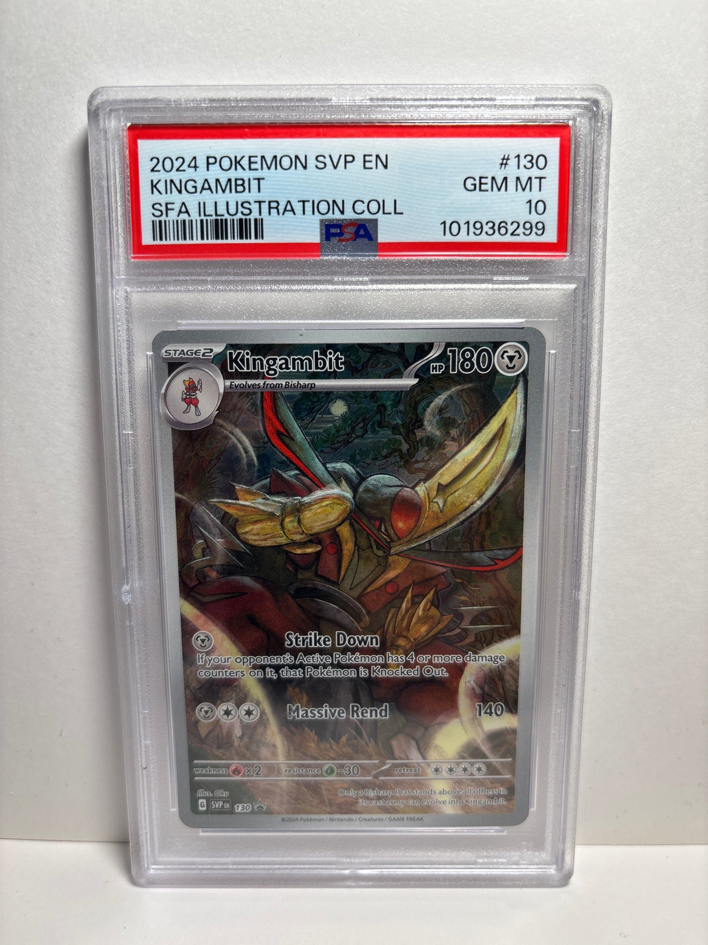 Pokemon Kingambit 130 PSA 10