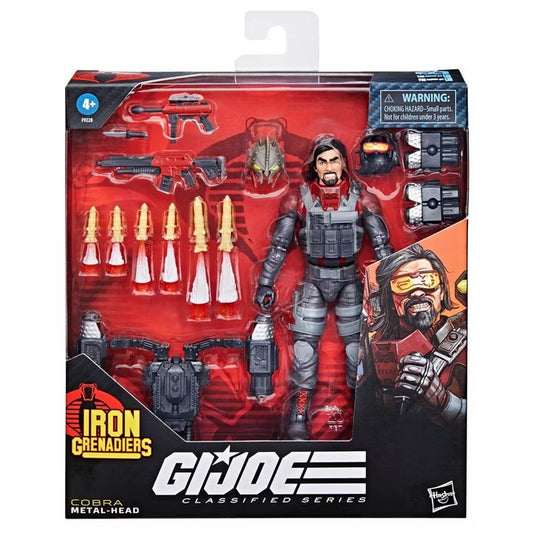 GI Joe Classified Series Iron Grenadiers Cobra Metal-Head (Box Damage)