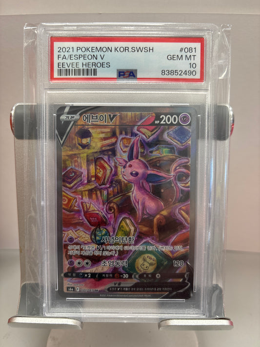 Pokemon Korean Espeon V 081/069 PSA 10