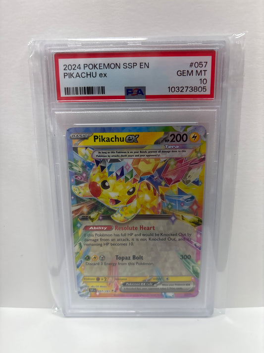 Pokemon Pikachu ex 057/191 PSA 10