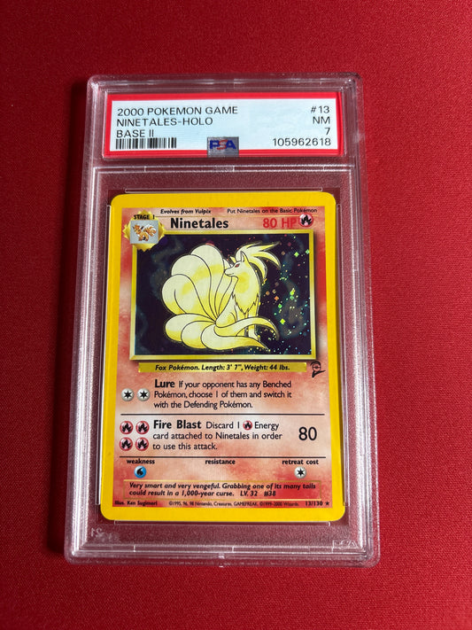 Pokemon Ninetales 13/130 (2000) PSA 7