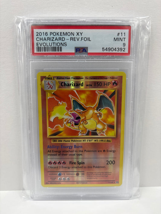 Pokemon Charizard 11/108 Reverse FOIL (2016) PSA 9