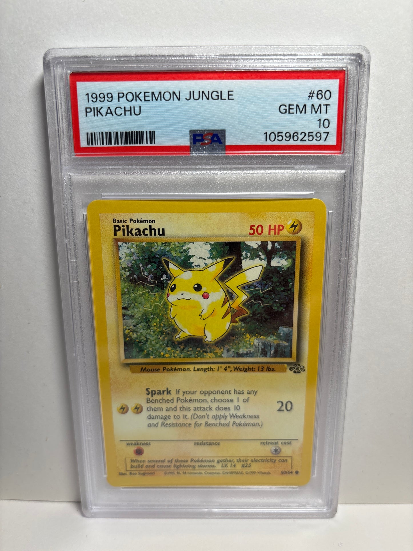 Pokemon Pikachu 60/64 (1999) PSA 10