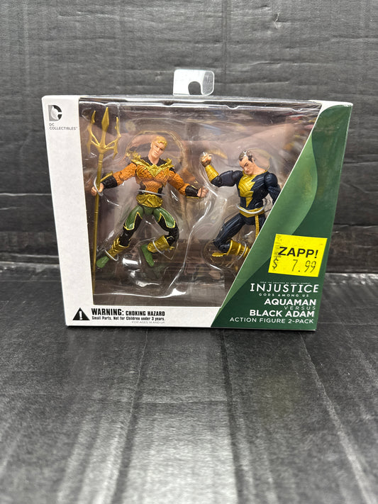 DC Collectibles Injustice Gods Among Us Aquaman & Black Adam 2-Pack