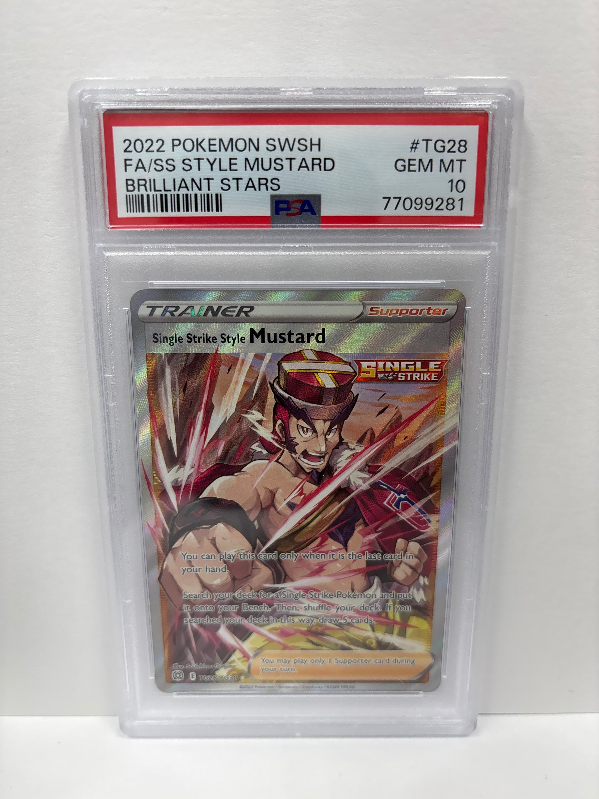 mustard pokemon card price 2021 Rapid Strike Style Mustard Trainer Full Art Ultra Rare Holo 162/163 Battle