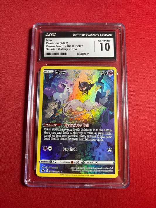 Pokemon Mew GG10/GG70 CGC 10
