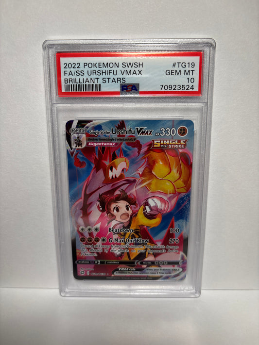 Pokemon Single Strike Urshifu VMAX TG19/TG30 PSA 10