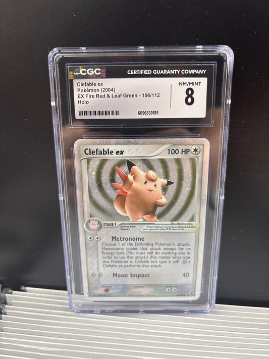 Pokemon Clefable ex 106/112 CGC 8