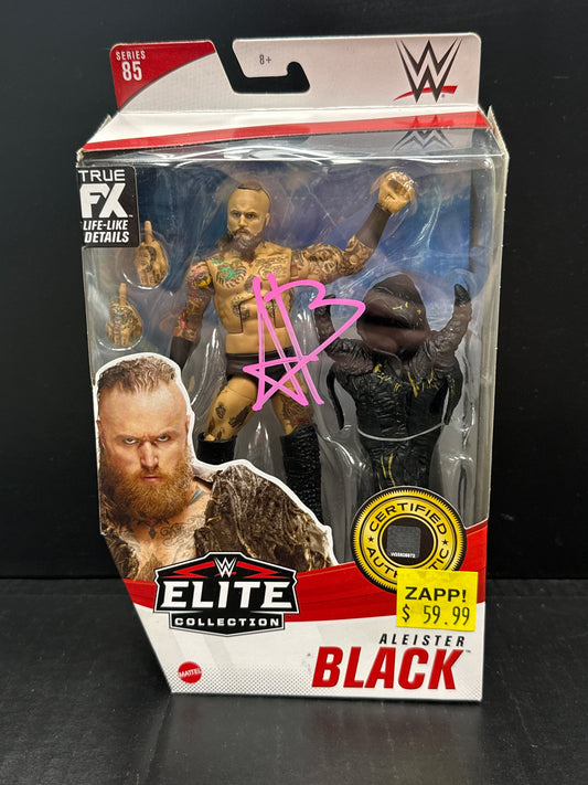 WWE Elite Series 85 Aleister Black Signed (Non-Mint Box)