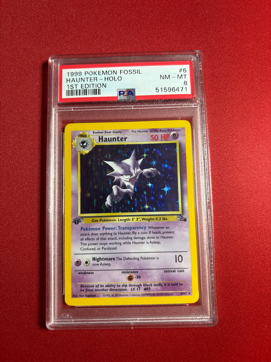 Pokemon Haunter 6/62 1st Edition (1999) PSA 8