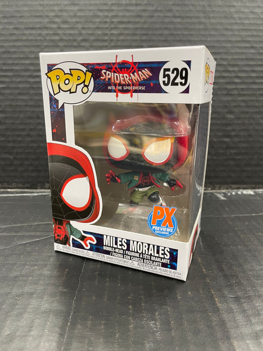Funko Pop! Marvel Spider-Man Into the Spiderverse Miles Morales 529 PX Exclusive (Grade A)