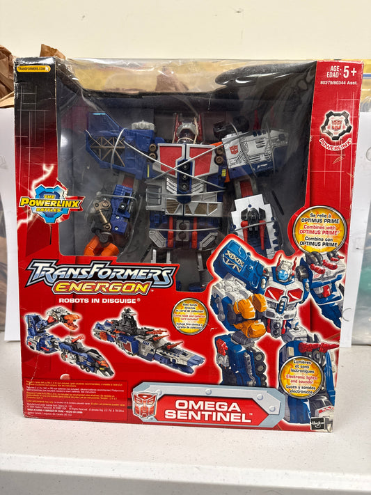 Transformers Energon Powerlinx Omega Sentinel 2004 (Damaged Box)