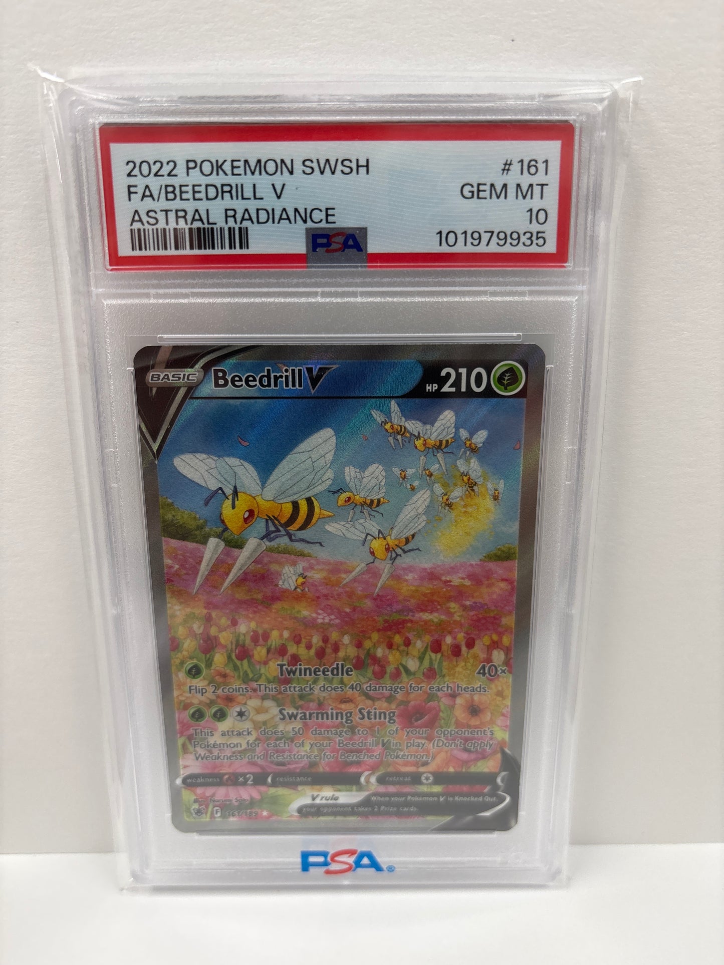 Pokemon Beedrill V 161/189 PSA 10